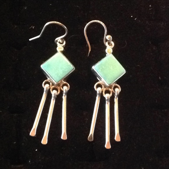 Turquoise earrings - Picture 1 of 2